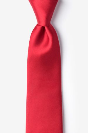 nyakkendő_piros_selyem