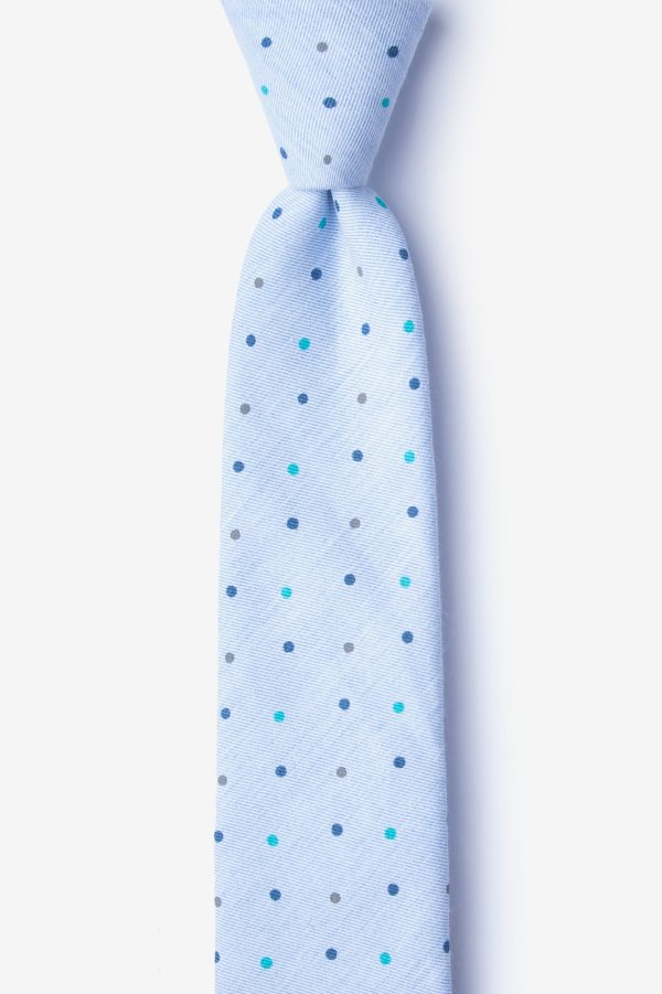 nyakkendő_pöttyös_kék_pamut