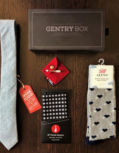 nyakkendő szett_szürke_Gentry Box