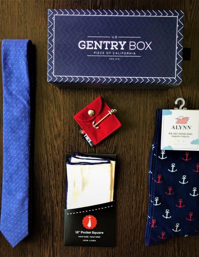 nyakkendő szett_kék-fehér_Gentry Box