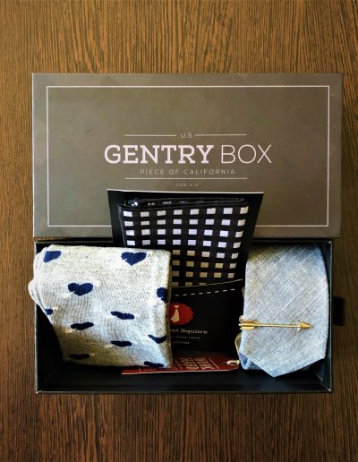 nyakkendő szett_szürke_Gentry Box