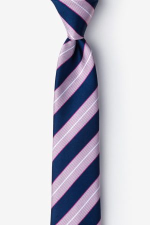 rószaszín_kék_selyem_nyakkendő